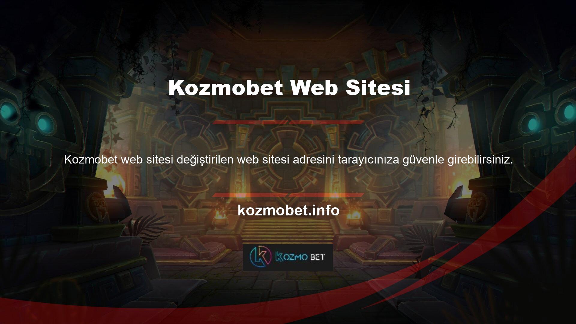 Kozmobet Mobile web sitesi kullanıcı dostudur ve kolaylıkla erişilebilir